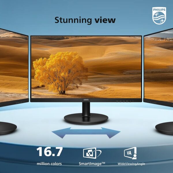 PHILIPS 27 inch Framless Full HD (1920 x 1080) 100Hz Monitor, VESA, HDMI x 1, VGA Port x1, Eye Care,271V8LB - Image 4