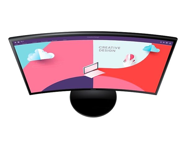 Samsung 24" Essential Curved Monitor S3 S36C with round stand - Image 5